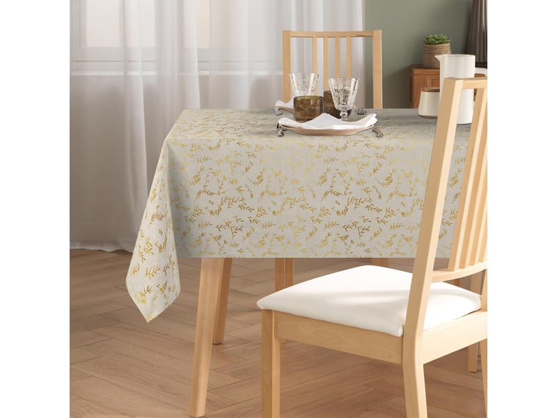  Nappe antitache rectangulaire zoé 140x240cm naturel  - Conforama E