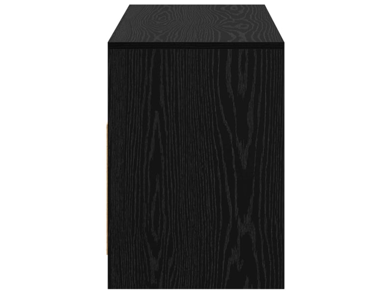  Meuble tv, table tv 102x37,5x52,5 cm chêne noir bois d'ingénierie  - Conforama E