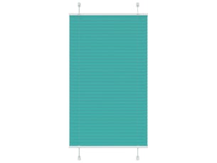 Store plissé, store de fenêtre vert pétrole 70x100 cm largeur du tissu 69,4 cm cf47097