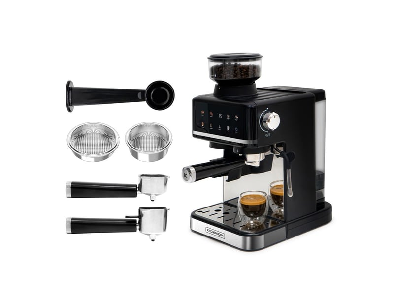 Kitchencook - karista - machine expresso - broyeur à grains intégré - 20bars - compatible capsules et café moulu KARISTA - Conforama C