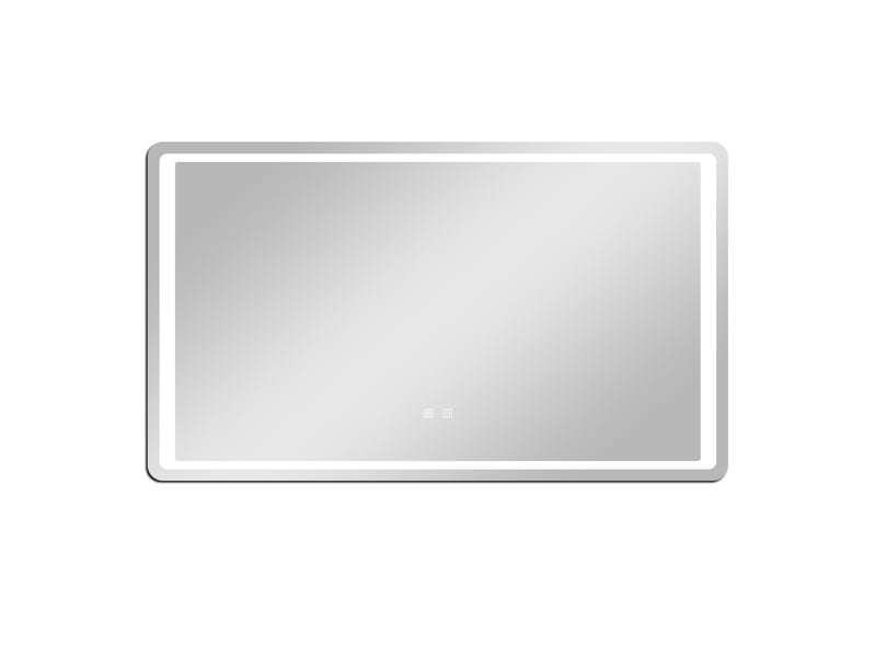  Aica miroir de salle de bain led tri-couleur antibuée, 120x70cm, mémoire, arrêt auto 1h  - Conforama A