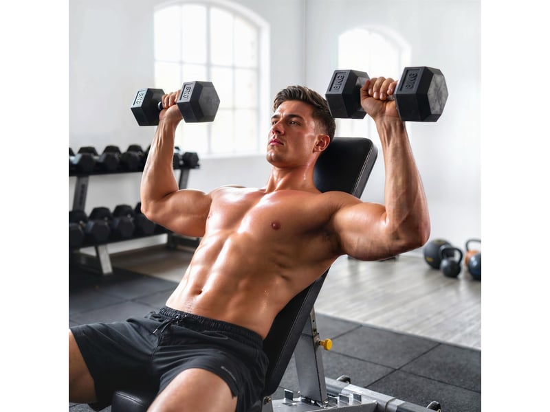  Ensemble d'haltères de musculation, 2 x 8 kg, avec poignées antidérapantes, pour entraînement de force à domicile, noir  - Conforama C