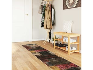 Vidaxl coureur de tapis marsa multicolore 50 x 400 cm polyester et pvc