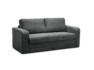 Canapé droit convertible BOBOCHIC COME 2 places Velours gris