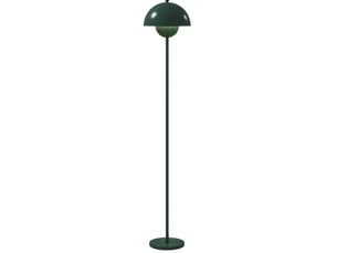 Lampadaire ø30 x h155 cm en acier avec interrupteur au pied vert chicfurn