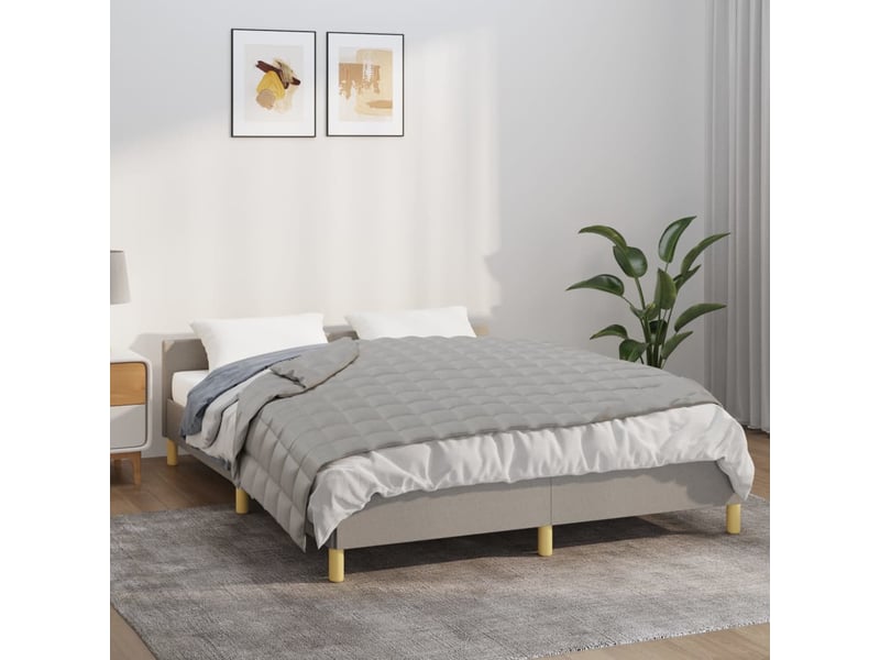  Couverture lestée adulte gris 140x200 cm 6 kg tissu shl88973  - Conforama B