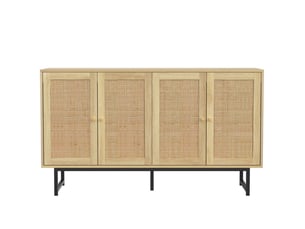 Buffet 4 porte(s) 0 tiroir(s) <strong>BGSRYAO</strong> <strong></strong> - 140 cm coloris marron