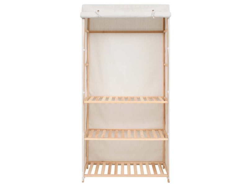  Garde-robe chambre, armoire de rangement à 3 niveaux 79x40x170 cm  - Conforama A