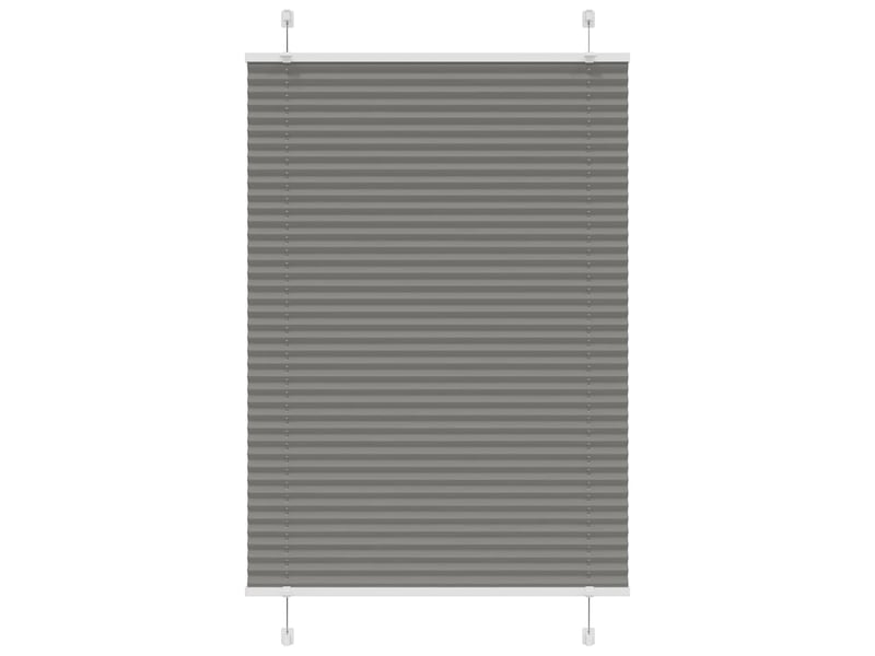 Store plissé, store de fenêtre anthracite 100x150 cm largeur du tissu 99,4 cm cf46677 - Conforama B