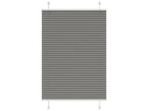 Store plissé, store de fenêtre anthracite 100x150 cm largeur du tissu 99,4 cm cf46677