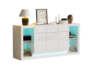 Meuble tv coloris blanc 160 cm   
