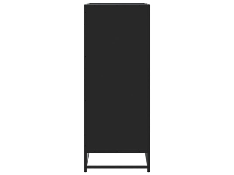  Armoire à chaussures noir 75x38x97,5 cm bois d'ingénierie métal shl5961  - Conforama E