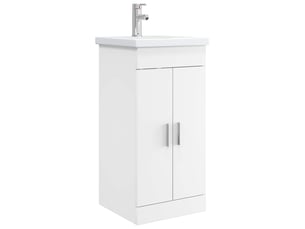 Meuble de salle de bain avec évier blanc 42x40x84.5 cm shl8090