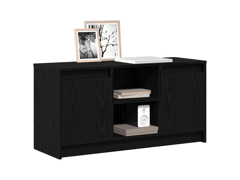 Meuble tv - unites tv 100 x 34 x 50 cm noir bois d'ingénierie - Conforama C