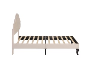 Lit simple 90x200 cm <strong></strong>  <strong></strong> coloris beige