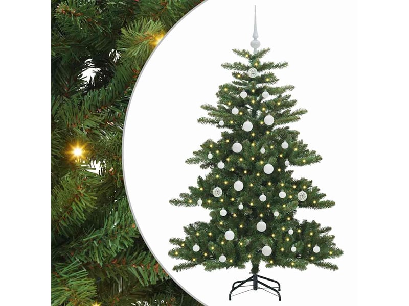  Sapin de noël artificiel, arbre de noël à branches articulées vert 150 cm shl7903  - Conforama A