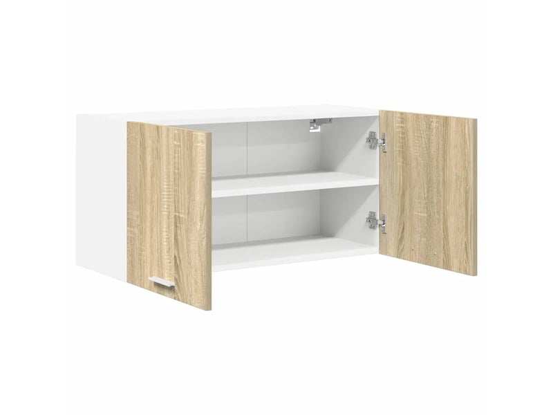  Armoire suspendue moderne rangement intérieur 80 x 31 x 40 cm en bois d'ingénierie chêne sonoma 02_0053227  - Conforama B
