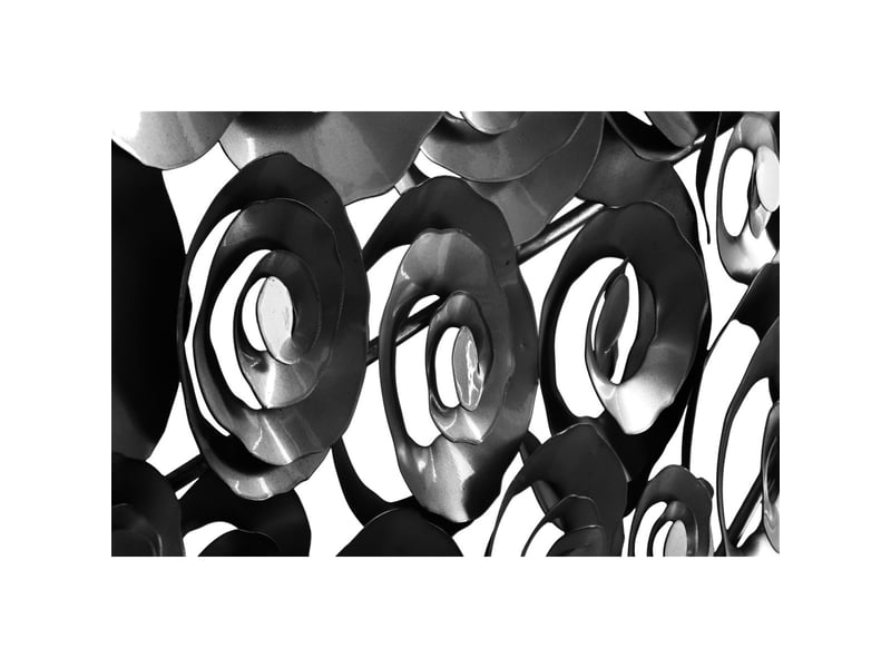  Déco murale roses en métal domizil 80cm noir  - Conforama E