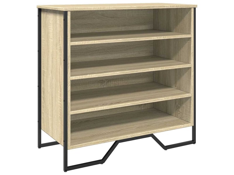  Meuble à chaussure, armoire à chaussures chêne sonoma 80x38x78 cm bois d'ingénierie  - Conforama A