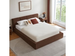 Lit compressé 160x200 cm OOIILLEE Luxe haut de gamme coloris marron