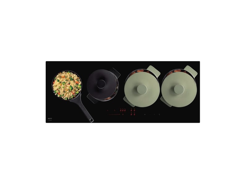 Novy - table de cuisson induction 100cm 4 feux 7400w noir 1767 - power 1767 - Conforama B