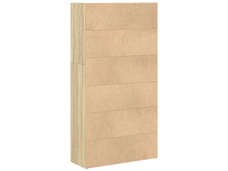  Bibliothèque, meuble de rangement salon chêne sonoma 80x30x152 cm bois d'ingénierie  - Conforama E