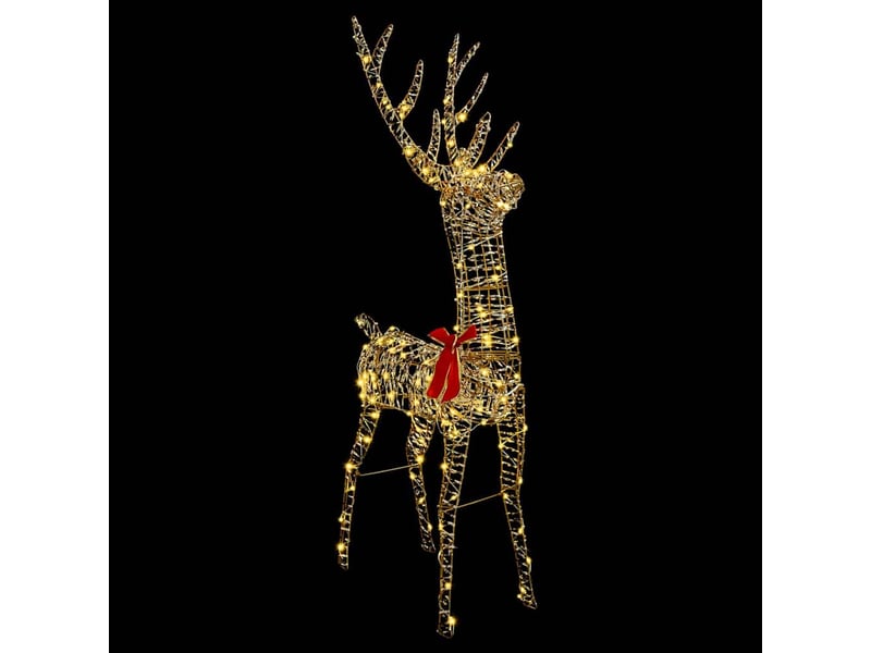  Renne, éclairage de noël, décoration de noël 3d 140 led blanc chaud 128 cm pet cf62040  - Conforama D