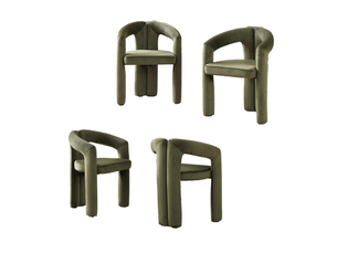 Chaise de salle à manger velours lot de 2, design moderne minimaliste, accoudoirs, assise rembourrée confortable, 150 kg max, salle à manger salon bureau