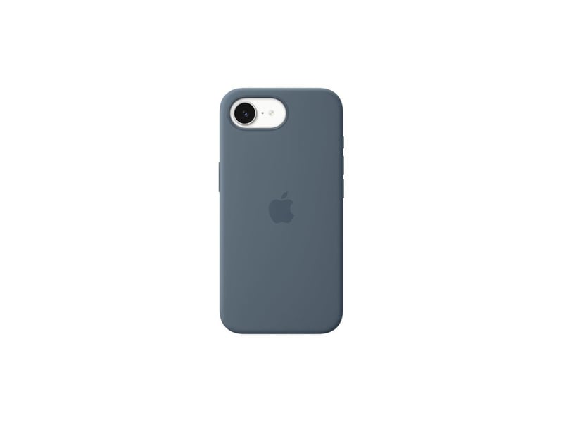  Housse silicone magsafe iphone 17e bleu ancre avec microfibre, 45% silicone recyclé MHWE4ZMA - Conforama A