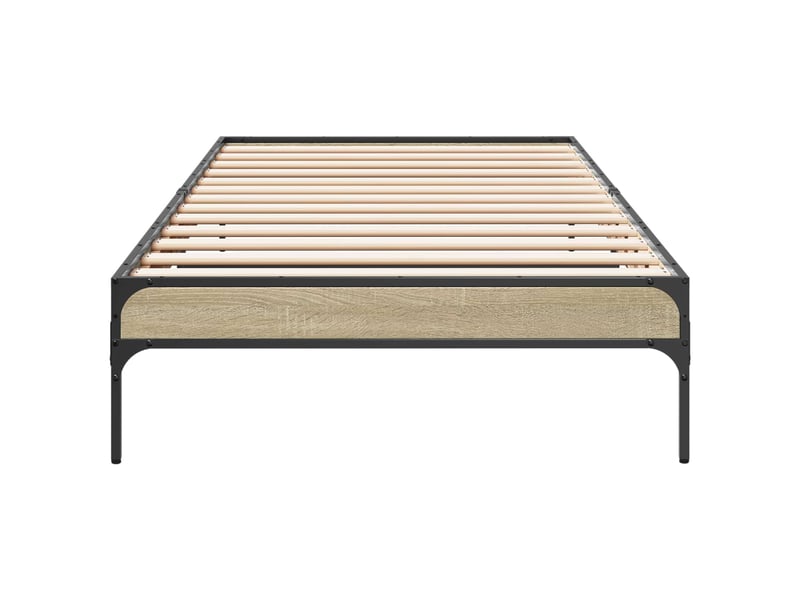  Lit simple- lit adulte -  cadre de lit chêne sonoma 80 x 200 cm bois d'ingénierie  - Conforama C