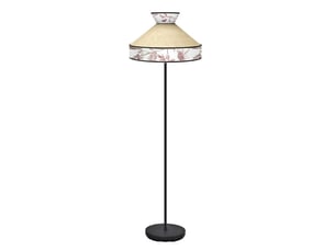 Fabrilamp constantinopla lampadaire textile beige et rouge, 1 x e27, h 179 cm, ø 40 cm