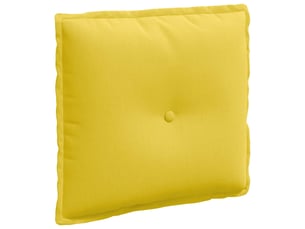 Coussin de dos, coussin de dossier jaune clair 50 x 19 x 45 cm tissu cf54785