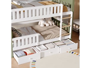 Lit superposé 90x200 cm <strong>SWEIKO</strong>  <strong></strong> coloris bicolore