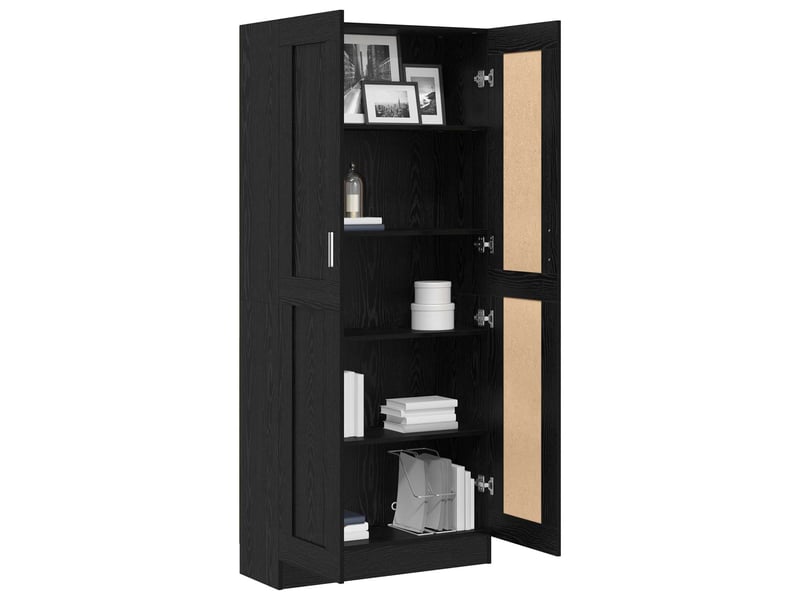  Bibliothèque 3 niveaux, armoire à livres 82,5 x 30,5 x 185 cm bois d'ingénierie  - Conforama C
