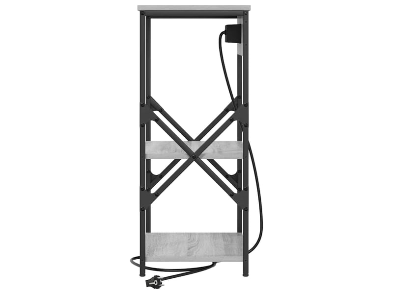  Table de chevet - cabinet de chevet - table de nuit gris sonoma 41 x 31 x 76 cm bois d'ingénierie  - Conforama E