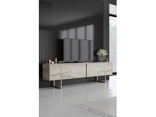 Meuble tv coloris beige 180 cm COTECOSY  618BLY1254