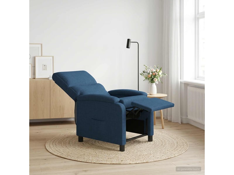  Vidaxl fauteuil inclinable bleu tissu  - Conforama B