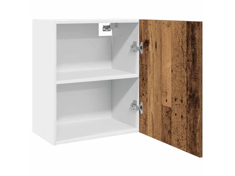 Meuble de rangement, armoires suspendues lyon bois ancien 50x31x60cm bois d'ingénierie - Conforama E