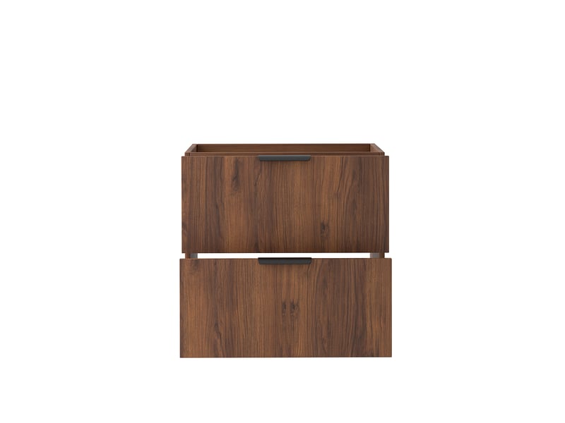 Meuble sous vasque suspendu luna effet noyer warmia 60 cm  - Conforama R