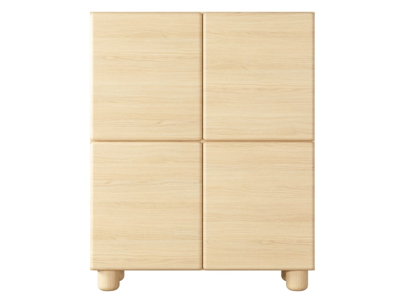  Crédence hamola, buffet 6 étagères, 100x38x125h cm chêne marron Hamola - Conforama E
