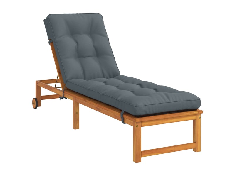  Coussin de transat, coussin pour bain de soleil vianen 100 % polyester bleu 200 x 50 x 8 cm cf56272  - Conforama C