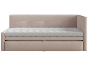 Lit simple 90x200 cm SELSEY Nesmi coloris beige