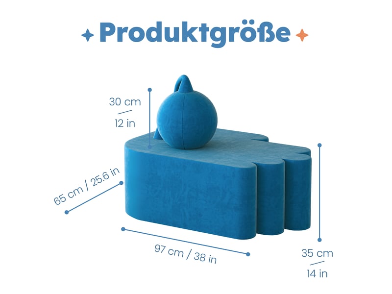 Tabouret vercart moderne bleu - assise compacte 35x65x97 cm  - Conforama C