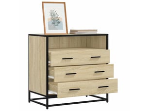 Commode 1 tiroir(s)    <strong></strong> <strong></strong> coloris beige largeur 70 cm