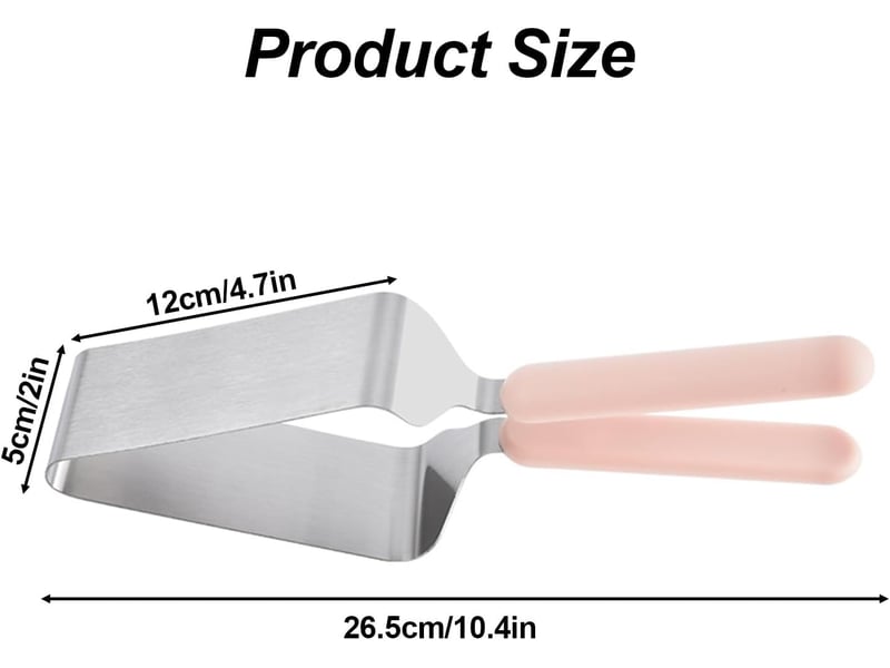  2 pièce coupe-gâteau, coupe-gâteau triangulaire, pince à gâteau réglable, pince à gâteau en acier inoxydable, peut être utilisé pour les fêtes  - Conforama E
