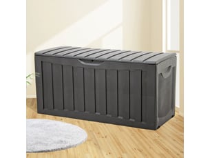 Boîte de rangement, coffre de rangement noir 118x53x57 cm polypropylène
