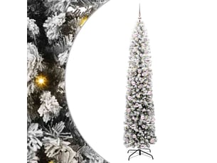Sapin de noël artificiel, arbre de noël vert 210 cm pvc et acier et plastique shl3547