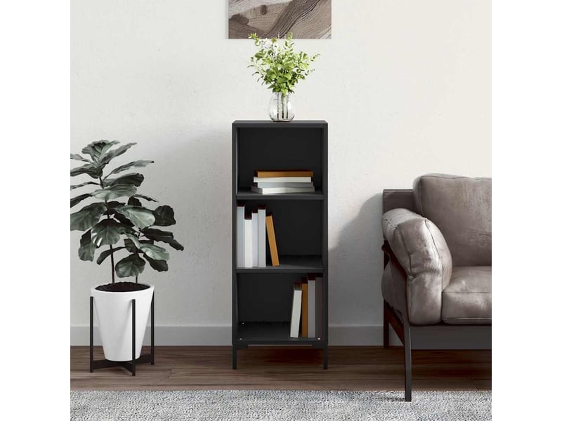  Buffet - bahut - meuble de rangement noir 34,5x32,5x90 cm bois d'ingénierie  - Conforama B
