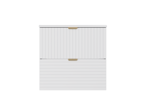 Meuble sous vasque suspendu 61 cm 2 tiroirs avec vasque homvra