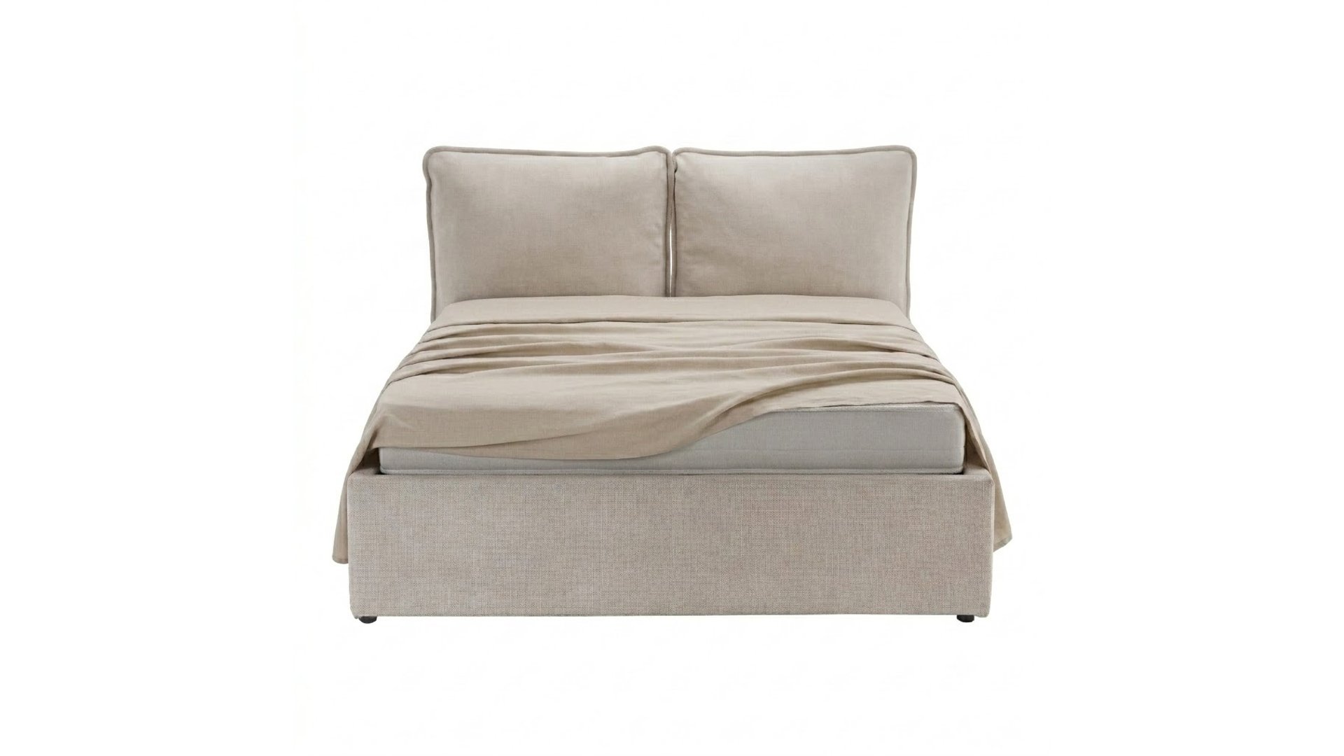 Lit Adulte 140x190 Cm Noma Gris 95 Conforama